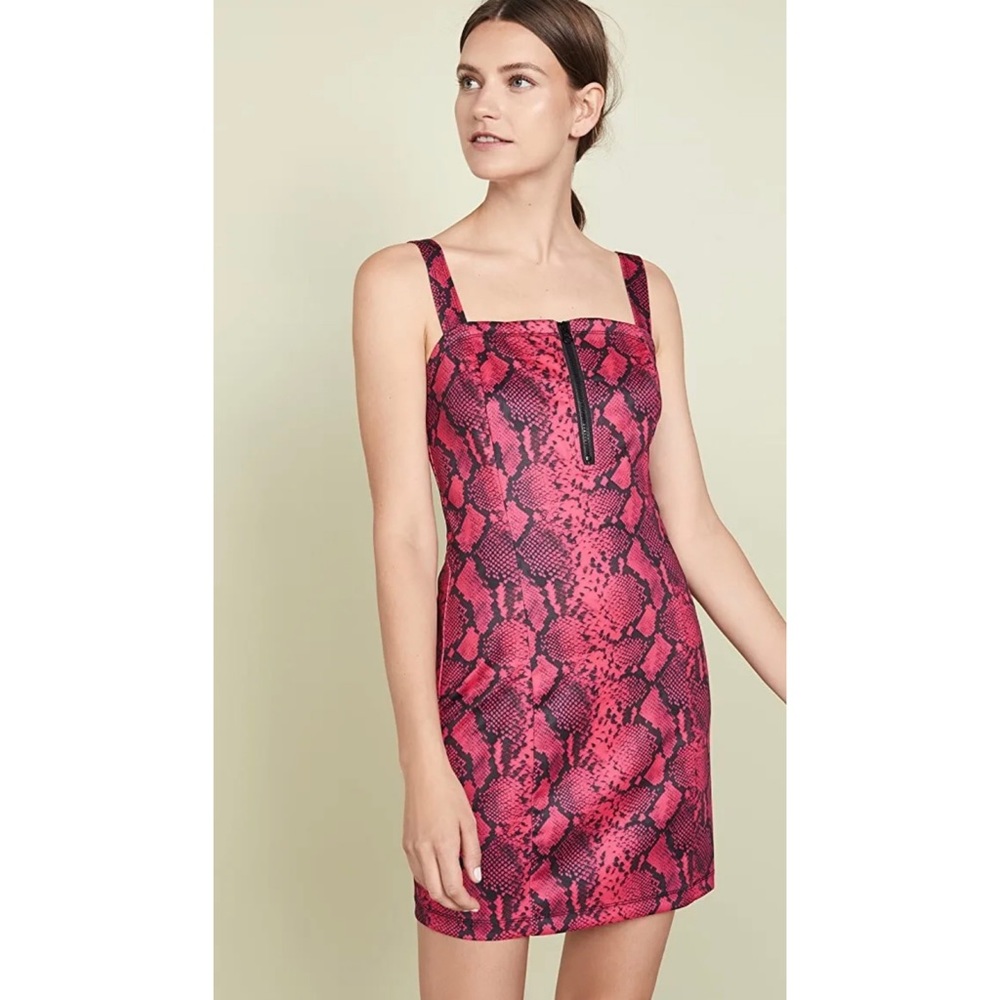 PAM & GELA Baby Boa Mini Dress - Raspberry - P/XS